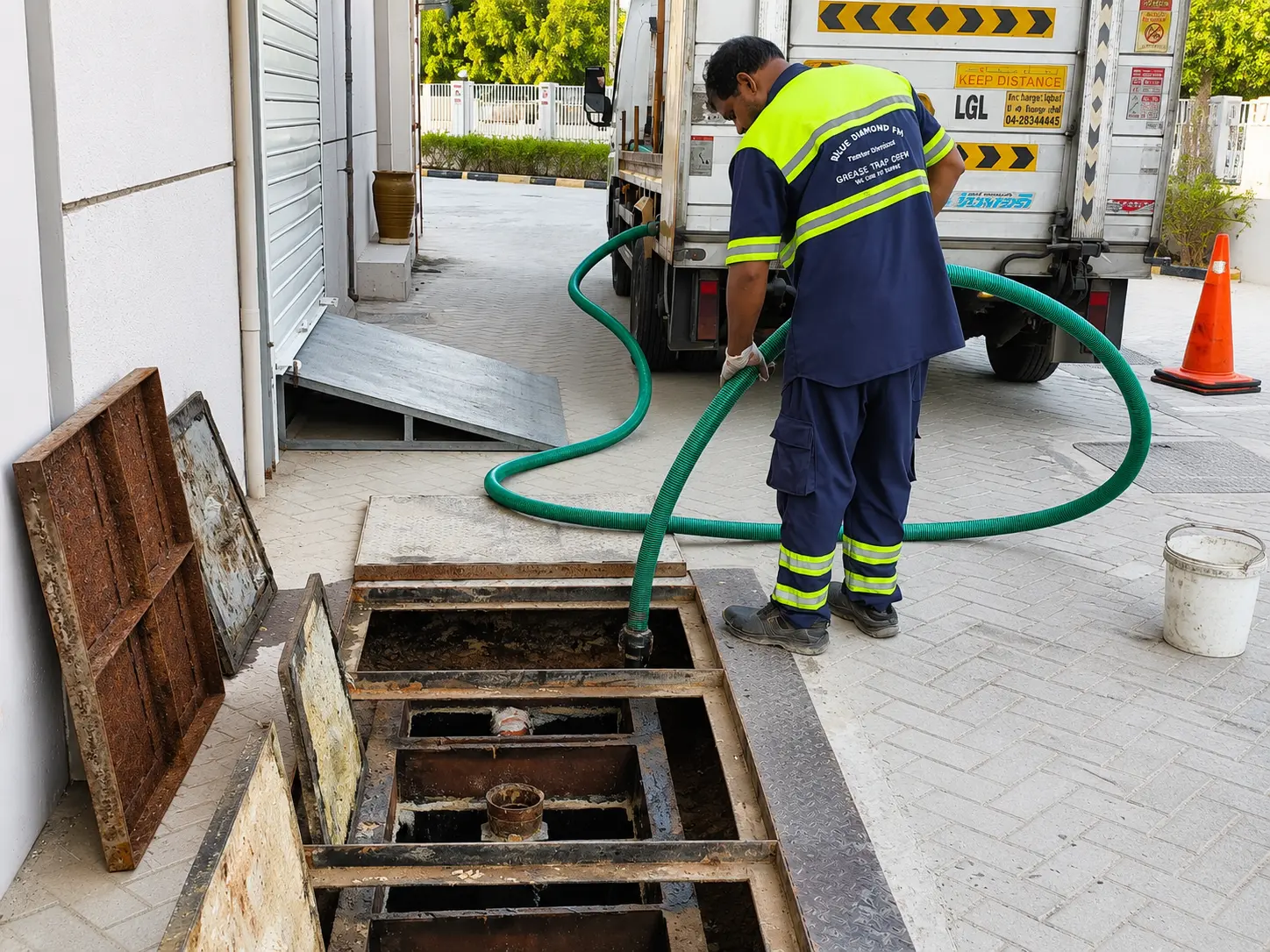 Grease trap cleaning service